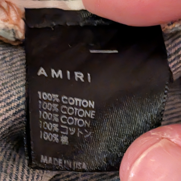 AMIRI Light Blue Released Hem Size 29 Button Fly 90s Men Jeans With Box - Picture 9 of 17